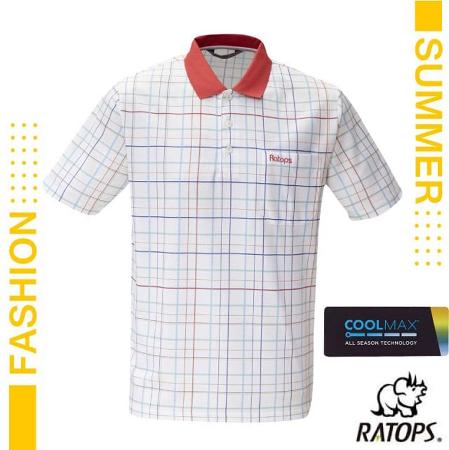 【瑞多仕-RATOPS】男款 COOLMAX 輕量透氣短袖POLO衫/DB1756 桔紅色/灰綠色/藍色✿30E010